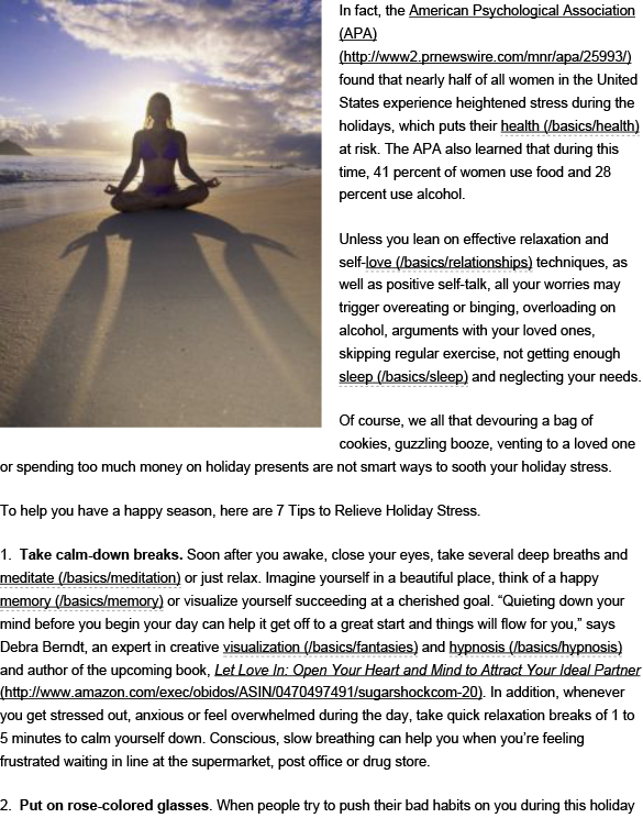 7 Tips to Relieve Holiday Stress  Psychology Today-2