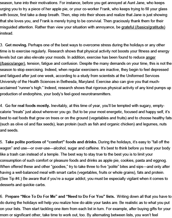 7 Tips to Relieve Holiday Stress  Psychology Today-3