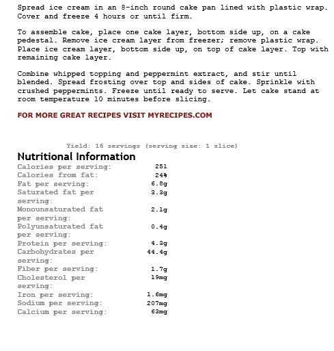 Peppermint Ice Cream Cake-2