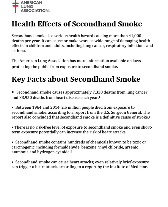 Health Effects of Secondhand Smoke-1