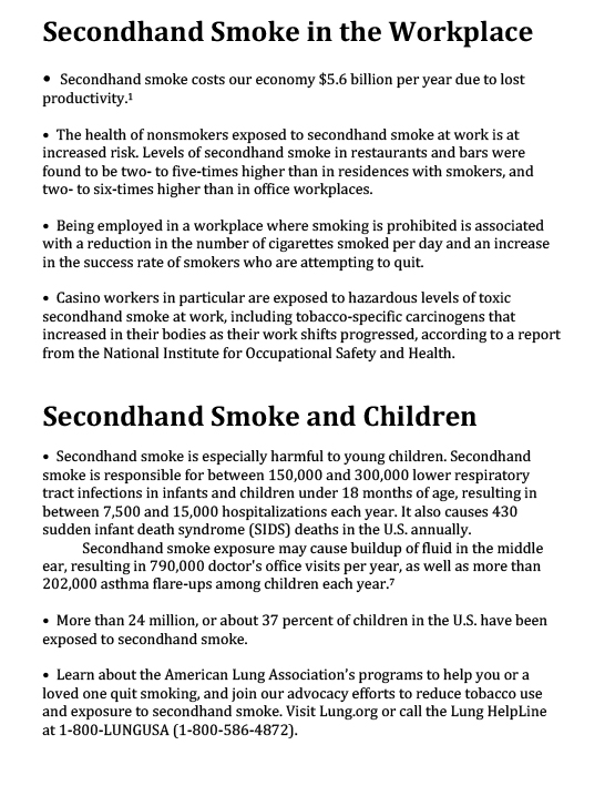 Health Effects of Secondhand Smoke-2