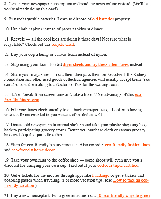 52 Easy ways to green -2