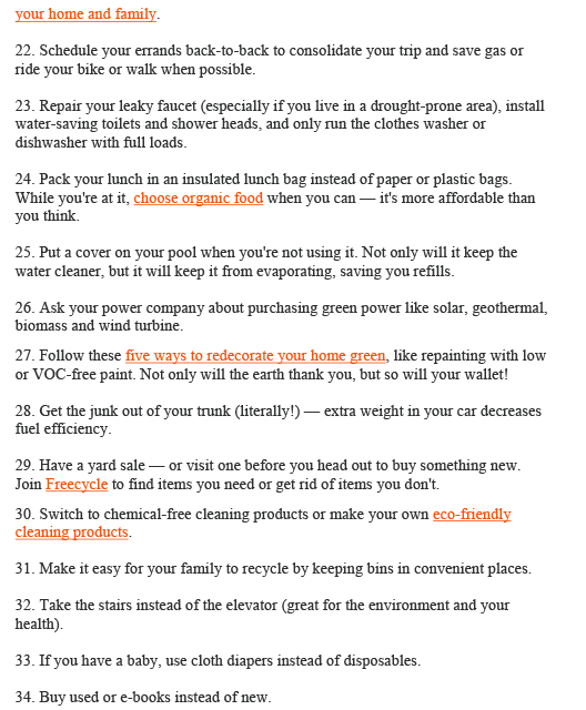 52 Easy ways to green -3