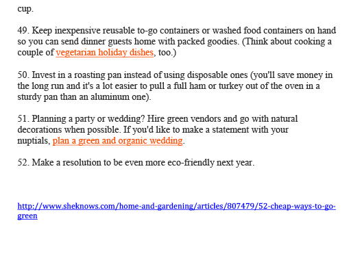 52 Easy ways to green -5