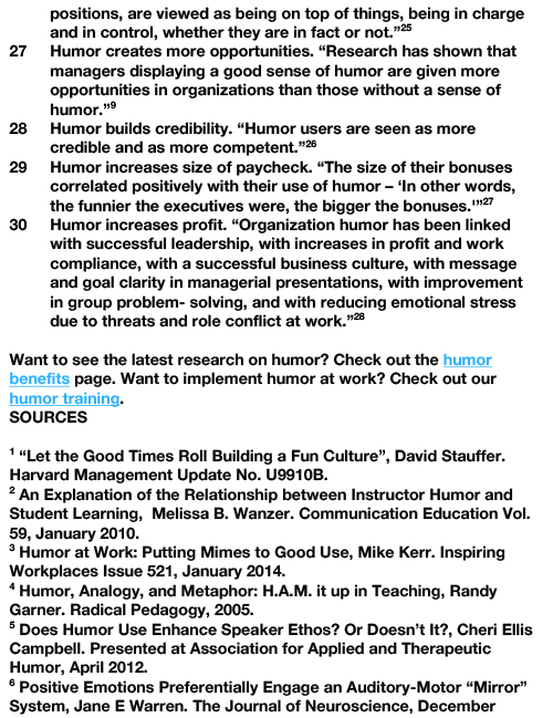 30 BENEFITS OF HUMOR AT WORK-4