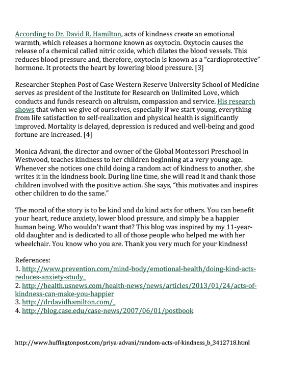 Random Acts of Kindness Benefit Health[1]